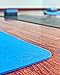 Clever Yoga Mat Non Slip - Longer And Wider Than Other Exercise Mats - ¼-Inch Thick High Density Padding To Avoid Sore Knees During Pilates, Stretching & Toning Workouts For Men & Women…