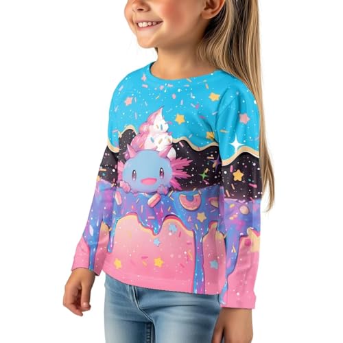 Image of Uourmeti Girls Graphic Tees Long Sleeve T Shirts for Teens Casual Tshirts Junior Sportswear Fall Tops