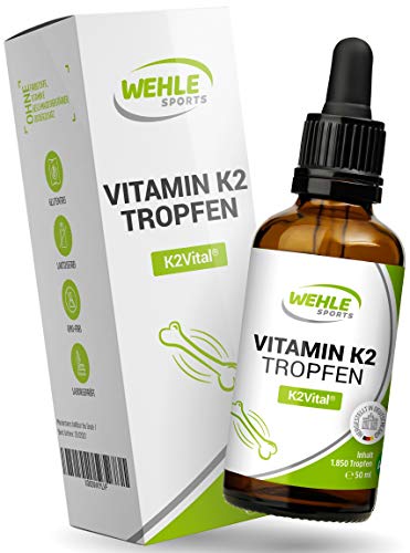 Vitamin K2 MK-7-200µg 1850 Tropfen, 50ml - Premium: K2VITAL® von Kappa - 99,7+% All-Trans - Laborgeprüft, vegan, hochdosiert, und hergestellt in DE.