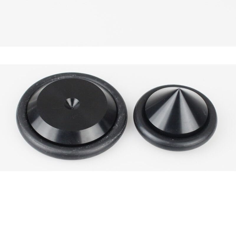 Generic 4pcs 23mm Aluminium Speaker Spike+Pad Base Amplifier Isolation Stand Feet #Black