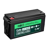Green Cell AGM 12V 150Ah mit IP54 Akku Vlies Blei-Batterie Bleiakku Ersatzakku Gelakku Akkubatterie Zyklenfest Unbemann Caravan Photovoltaik Rollstuhl Solarspeicher Solarbatterie (12V 150Ah)