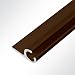 Produktbild LYSEL® Kederschiene Kederleiste Kederprofil 15x30mm pulverbeschichtet 3m 45° Braun Ø10mm für Keder 6-9mm