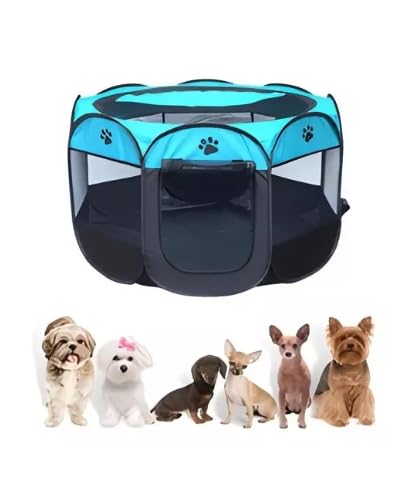 Cercado Portátil Dobrável para Cães e Gatos, Casinha Pet
