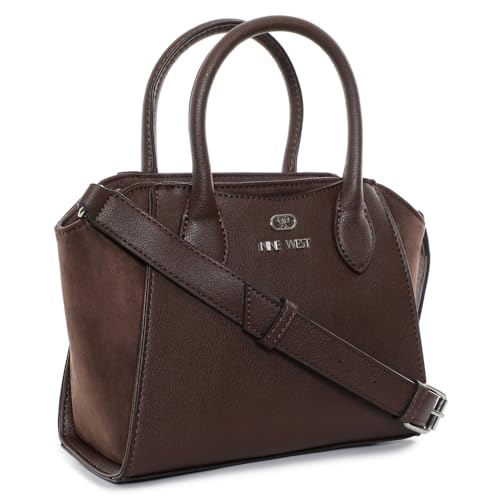 Philippa Mini Satchel sac à main tendance marron pour femme porté épaule Nine West