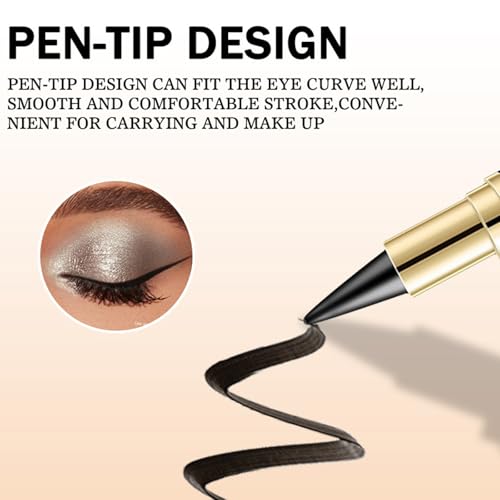 Ayky Long Wear Gel Eyeliner, lápiz gel negro, Pack 2 piezas miniatura 4