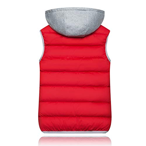 Chaleco para mujer rojo M chaqueta cálida de otoño e invierno 2