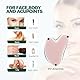 Gua Sha Steine Gesichts Jade Guasha Board Massage Tool Heart Shape Jade für Gesicht, Augen, Hals zur Hautpflege, Schönheit und Entspannung der Körpermuskulatur (Rosa)