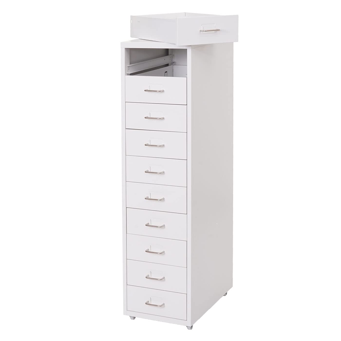 Boston T851 Junta de Ruedas 110 x 28 x 41 cm, 10 cajones, Blanco
