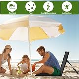 Chaise de camping en tissu Oxford pliable avec support dorsal léger avec sac de rangement Coussin de siège portable pour la pêche, le pique-nique, la plage, la randonnée (noir) - 3