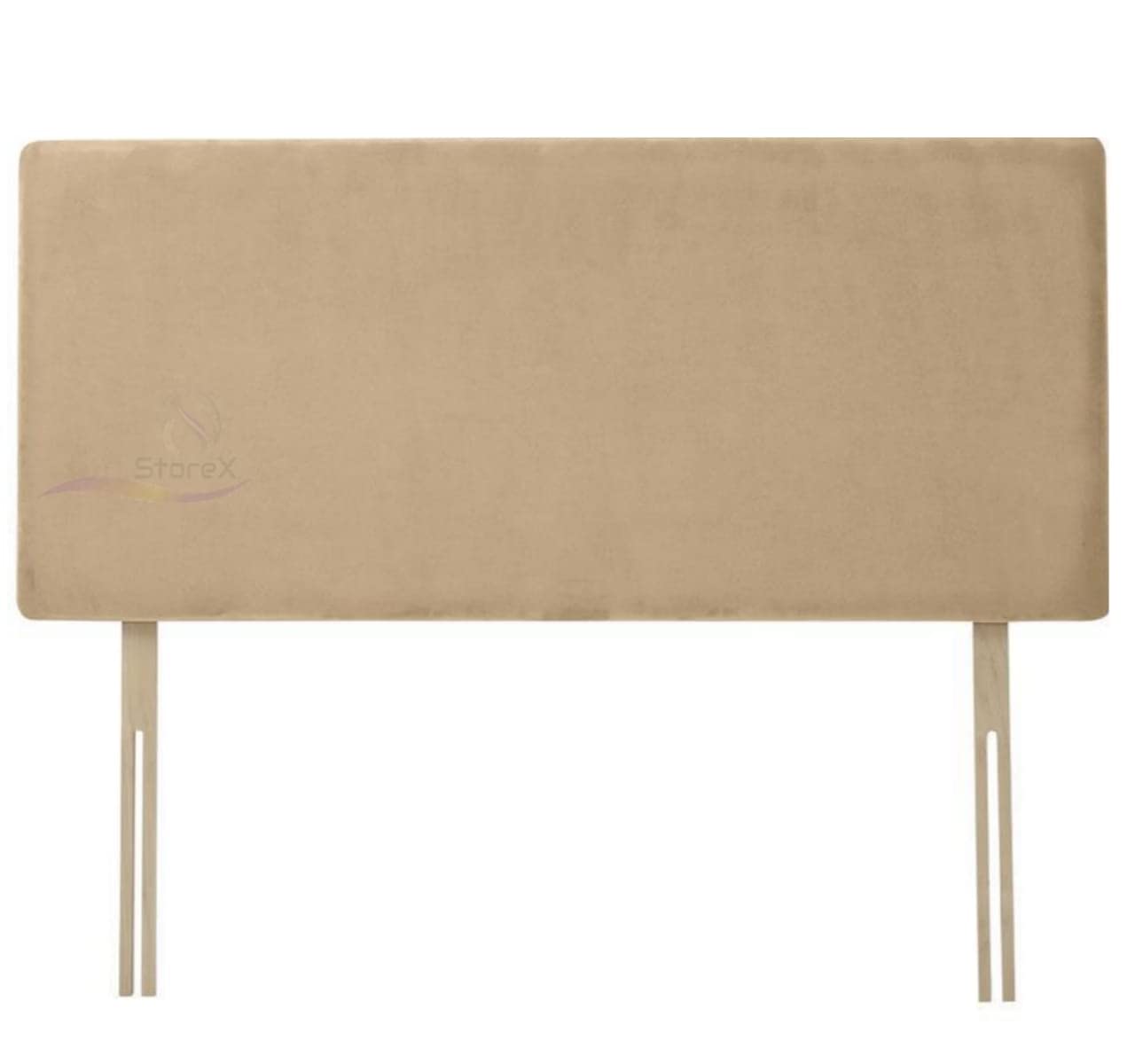 STOREX Naples Luxury Fabric Extra Padded Headboard For Bed Bedroom Furniture Size 2Ft 6 Inch/ 3Ft / 4Ft / 4Ft 6 Inch / 5Ft / 6Ft - 24 Inch Height (Mink, 24inch Height 2FT 6 Inch Small Single)