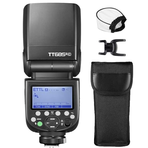 Godox TT685IIC TT685II-C Flash Strobe GN60 TTL Speedlite HSS 1/8000s GN60 2.4G Wireless X System Camera Flash Speedlite for Canon EOS Cameras