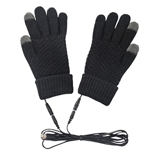 USB-beheizte Handschuhe, vollfingerlose Handschuhe, Touchscreen-Handschuhe, Winterhandschuhe mit eingebautem Heizblatt, warme Handschuhe für Winter-, Outdoor- und Indoor-Aktivitäten Cover