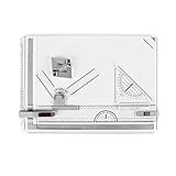 tavolo da disegno con tecnigrafo usato  Tavolo da Disegno A3 Drawing Board, Bordo Disegno Tecnigrafo A3 Portatile Professionale Multifunzione con Laurea Precisione per Il Disegno di Arte architettonica ad Angolo Regolabile a Movimento Par