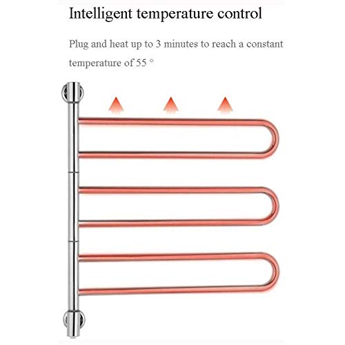 Radiador toallero eléctrico, toallero eléctrico de Pared con calefacción Central y calefacción de Escalera, cableado Fijo, paisajes Hermosos.