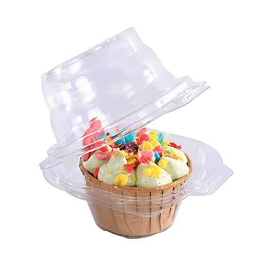 Cupcake Boxes, Individual Cupcake Containers, Disposable Cupcake Holders with Lid, Muffin Salad Dessert Hamburgers Fruit Cupcake Carriers 120 Pack.