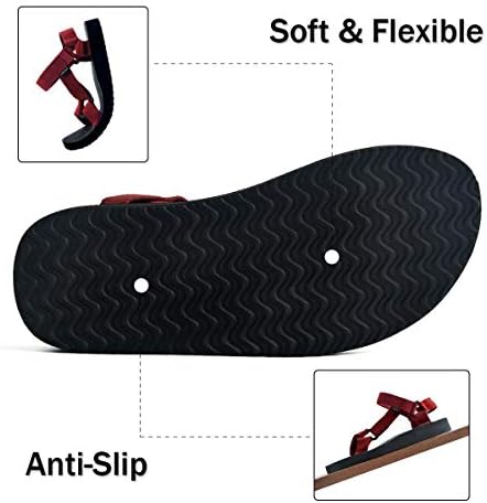 riemot Mens Womens Sport Sandals, Adjustable Walking Athletic Sandals, Non-Slip Arch Support Athletic Sandals, Summer Outdoor Beach Sandals, Trekking, Travel, Camping