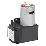 Vacuum Pump, DC 24V 12W Mini Vacuum Pump Water Air Gas Vacuum Pump 80KPa Flow 10L/min Oilless Vacuum Pump, Mini Air Pump Motor