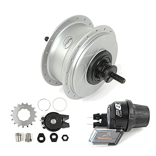 Fallbrook Technologies NuVinci N380 CVP Internal Gear Bicycle Rear Hub Silver 32h Rim Brake // C8