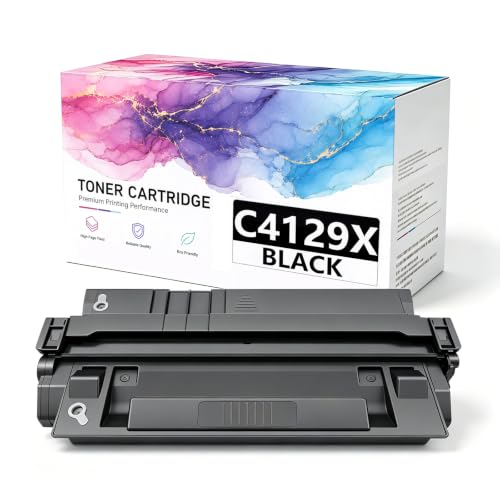 Image of C4129X Toner Cartridge, Black High Yield Replacement for HP LaserJet 5000 5000dn 5000gn 5000n 5100 5100dtn 5100se 5100tn 5100n 5100le Printing, Accurate Imaging, High returns,10000Pages