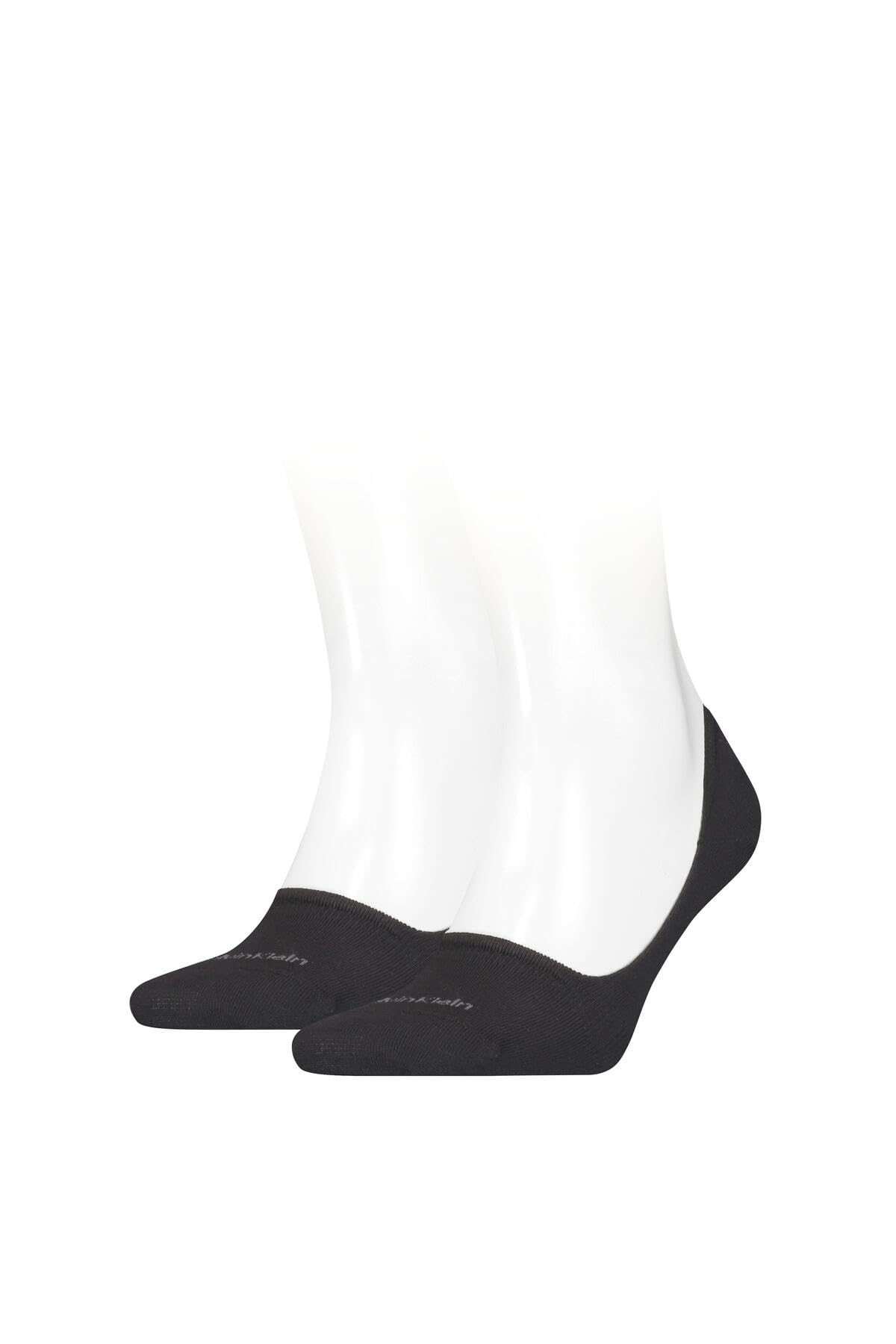 Calvin Klein mens Cotton Men's No Show Socks 2 pack Footie, Black, 39/42