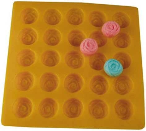 Rose Yellow Soft Candy Rubber Flexible Mold