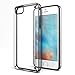 iPhone SE Case, ROARTZ Gray/Clear Scratch-Resistant Case Crystal Clear Hard Back Panel Slim Fit Cover + TPU Bumper Protection for Apple iPhone SE (2016) 4 Inch