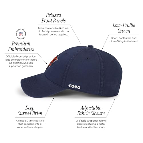 Image of FOCO NFL Mens NFL Team Logo Casual Hat Caps