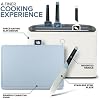 Modern Innovations Smart Cutting Board and Knife Set, Blue Self Cleaning Cutting Board & Knives Holder, Color Coded Set With Knives, All-In-One Cleaning System