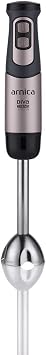 arnica GH21593 Diva Trend Hand Blender Set, 1200 W, Stainless Steel Blade, 1.2 L Hopper, Rose