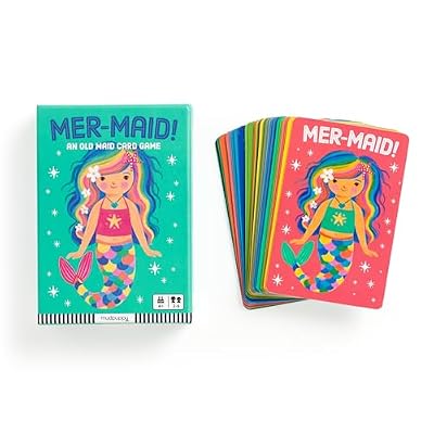 Mudpuppy MER-Maid! Mermaid Version of Classic Kids Old Maid Card Game with Cute Illustrations of Mermaids for Children Ages 4 and Up, 2-4 Players
