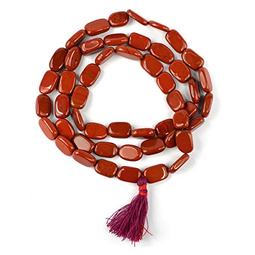 Image of Reiki Crystal Products Natural Oval Crystal Beads Mala Necklace Collection for Men & Women, Reiki Energized Gemstone Jewellery for Meditation, Mindful Living, Spiritual Decor & Everyday Fashion Styling