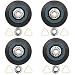 W10314173 W10314171 - Rodillo de soporte para tambor de secador (repuesto WPW10314173 8536973 8536974 AP6019303 PS11752609) adecuado para maytag Kenmore whirlpool kitchenaid Sears oper, paquete de 4