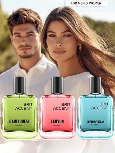 Image of Combo Pack of 3|Depth Of Ocean-RainForest-Canyon|Parfum|Long-Lasting|Premium| Eau de Toilette - 150 ml