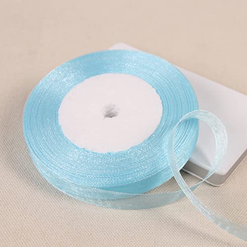 Organza lint 15 mm breed - Goedkoop lint, linten groothandel, organza lint, satijn lint