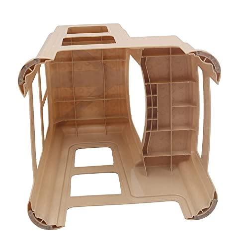 Image of SKYGLAMOUR Supreme Plastic Multi-Purpose 2 Step Stool for Home | Office&Kitchen Use with Weight Bearing Capacity of 150 Kg | 2 Step Stool for Kitchen |Color: Beige; Qnt: 01 Pcs.