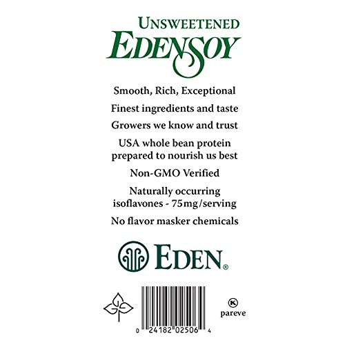 Eden 00088353 Unsweetened Edensoy, 32 Fl Oz, Eden Organic Soymilk thumb #3