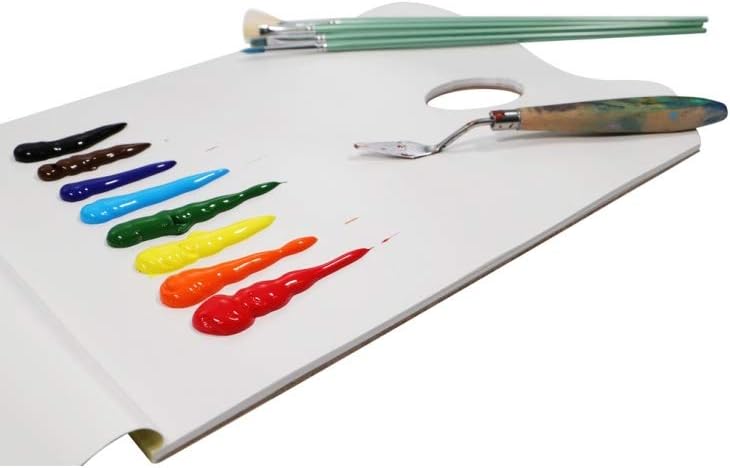 EZ Clean Tear Off Paper Palette Pad 36 sheet, Mont Marte Easy Cleanup Sheets for Acrylic, Watercolor, Oils