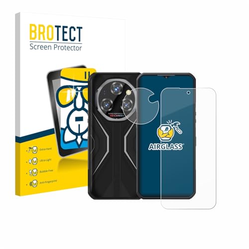 BROTECT Schutzglas für Oukitel WP55 Pro (Bildschirm+Kamera) Schutzfolie Panzer Folie Glas Bildschirmschutz Made in Germany [Kratzfest 9H, Anti-Fingerprint]
