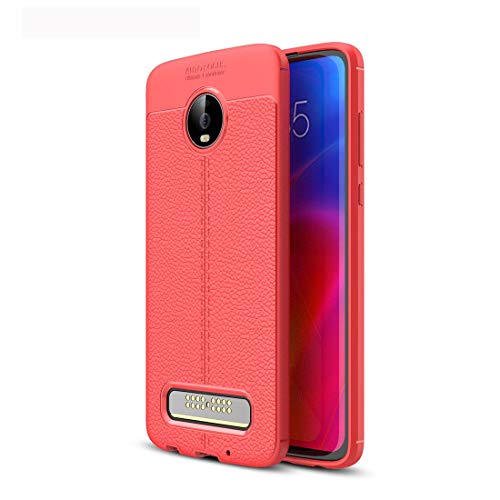 Coque antichoc Motorola Moto Z4 Play rouge pour éviter les rayures du quotidien