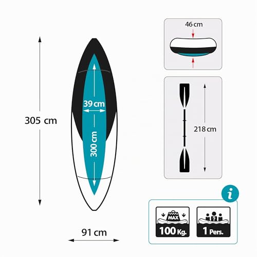 Miniatura 7 de INTEX Kayak Hinchable Excursion Pro Remo + hinchador