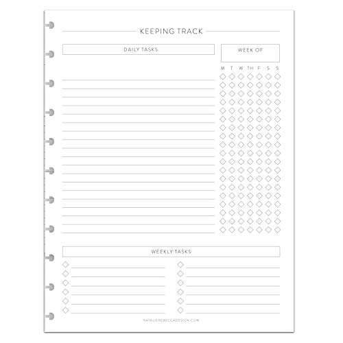 BetterNote Keeping Track Refill Pages for Discbound