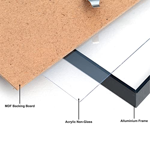 Aluminium-Bilderrahmen Clip-in/PAAFA4B-BLK DIN 44 schwarz