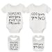 YSCULBUTOL Twin Bodysuit 2 Pack Baby Girls & Boys Perfect Fun Shower Gift Newborn Twins Outfit