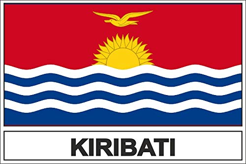 Akachafactory Autocollant Sticker Drapeau Kir Kiribati