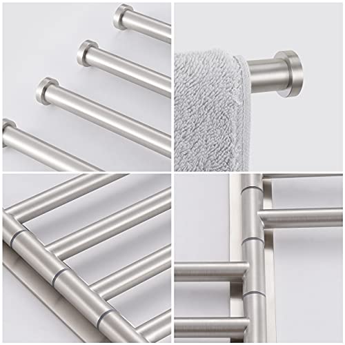 Kes Swivel Towel Bar 19.5" 4-Arm Extra Long, Swing Out Towel Rack For Bathroom Wall, Hand Towel Holder For Multiple Towels, Sus304 Stainless Steel Brushed Finish, A2103S4L50-2 #TOP7