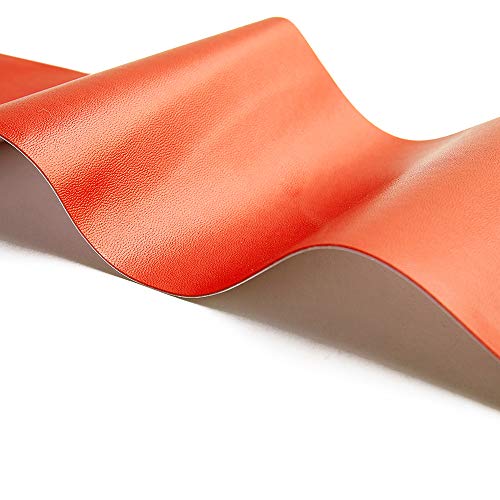 Image of Leather Repair Patch Kit Orange 3 x 60 inch Leather Repair Tape Self Adhesive Patch for Furniture, Couch, Sofa, Car Seats Computer Chair First Aid Vinyl Repair Kit