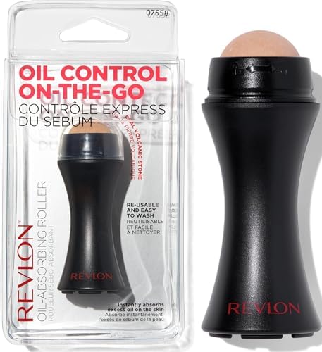 Revlon Oil-Absorbing Volcanic Face Roller, Black, 1 Count
