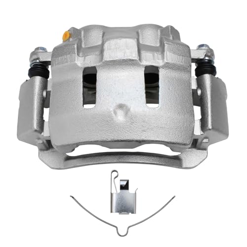 Image of Detroit Axle - Front Brake Calipers for 2000 2001 2002 2003 2004 Ford F-250 F-350 Super Duty Excursion, Disc Brake Calipers with Bracket Assembly Replacement