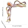 Cute Octopus Statue Door Sitter, 5.9 Inch Resin Sea Monster Figurines Wall Sculpture Coastal Beach Home Decor for Lake House Bar Bathroom Ocean Ornaments