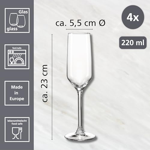 Ritzenhoff & Breker Sektgläser Rumba 220,0 ml, 4 St.
